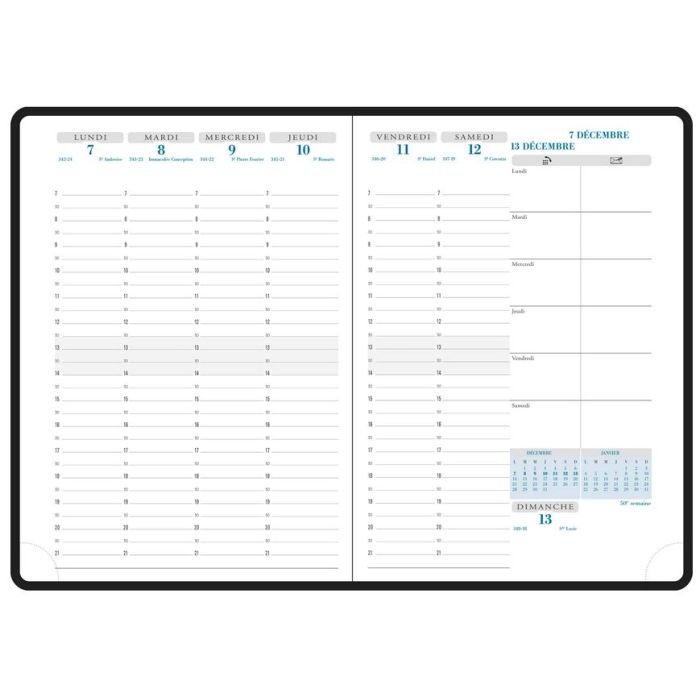 Semainier 2024 Agenda 210 X 150 Mm EXACOMPTA Visuel