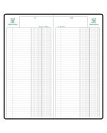 Agenda de Banque Journalier 2026 - 160 x 340 mm EXACOMPTA 2 volumes