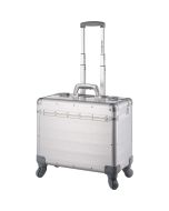 Valise de pilote à 4 roues en Aluminium - Argent : ALUMAXX Pandora 45168