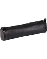 Trousse ronde pour stylos - Cuir Noir - 22 cm : CLAIREFONTAINE Visuel