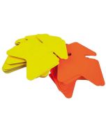 Flèche - Carton fluo effaçable - 240 x 320 mm - Jaune/Orange APLI Lot de 10