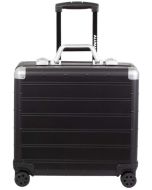 Image Valise trolley en aluminium - 4 Roues 360 degrés - Noir ALUMAXX Gemini