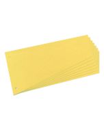 Photo Intercalaires trapèze en carton - 230 x 120 mm - Jaune : HERLITZ Lot de 100 réf. 10838381