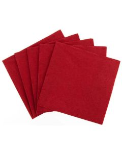 Photo Serviettes en papier Cocktail Bordeaux  - 250 x 250 mm PAP Star 14271