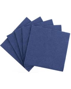 photo Serviettes en papier Cocktail Bleu foncé - 250 x 250 mm PAP Star 14274