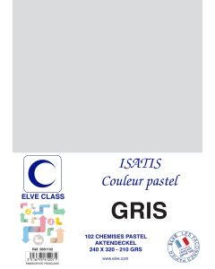 Chemise pour dossier A4 - 210 g - Gris ELVE Isatis Lot de 102