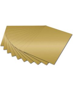 Carton de Bricolage 700 x 1000 mm - Or - 300 g/m² FOLIA Lot de 10