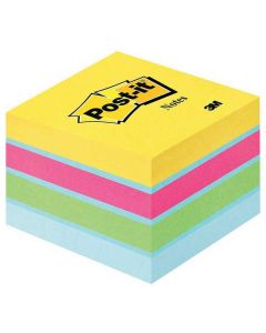 POST-IT MINI CUBE Notes adhésives - Assortiment - 51 x 51 mm Bloc